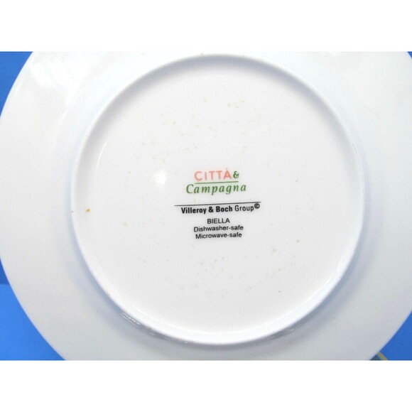 Villeroy And Boch Biella Citta & Campagna Salad Plates Set Of 2 -8 1/4" - Picture 3 of 5